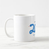 Het jaar van de Blue Snake logo Koffiemok (Links)