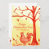 Het jaar van de Chinese Nieuwjaarsfeest Kaart (Voorkant / Achterkant)