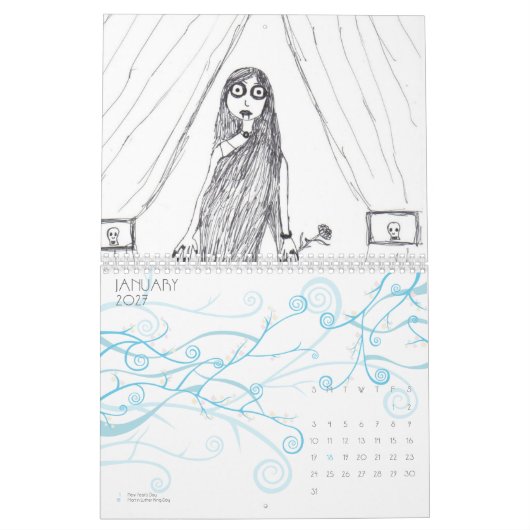 Het Jaar van de Creepy Kalender (Jan 2027)