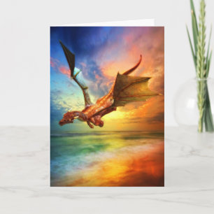 Het jaar van de Draak Feestdagen Kaart