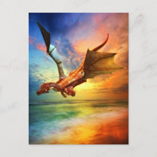 Het jaar van de Draak Feestdagenkaart (Voorkant)