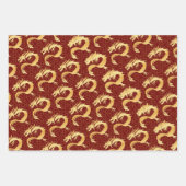 Het Jaar van de Draak met Luxe Ontwerp Inpakpapier Vel (Voorkant 2)