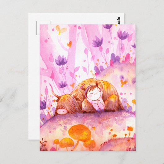 Het jaar van de Ox-DNM Briefkaarten (Voorkant / Achterkant)