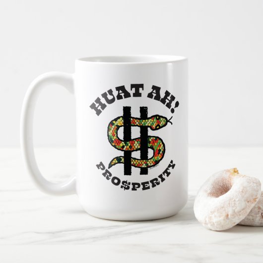 Het jaar van de slang: Huat Ah! Koffiemok (Met donut)
