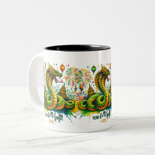 Het jaar van de Snake Mok (Voorkant links)