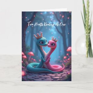 Het jaar van de Snake Valentijn Kaart