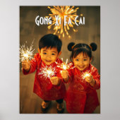 Het jaar van de Snake Wall Art Poster (Voorkant)