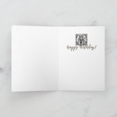 Het jaar van de Tiger Birthday Kaart (Binnen)