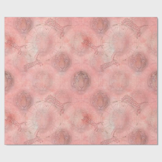 Het jaar van de tijger cadeaupapier (Vlak)