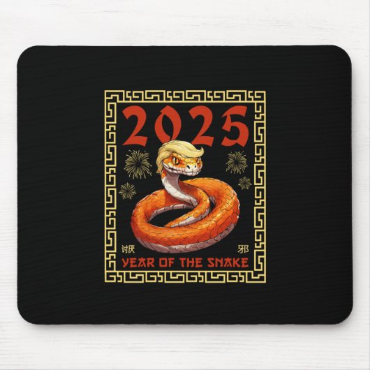Het jaar van de Trump Snake 2025 Muismat (Voorkant)