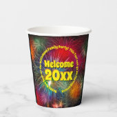 Het Jaar van de verandering geeft Tekst uit toevoe Papieren Bekers (Achterkant)