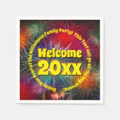 Het Jaar van de verandering geeft Tekst uit voegt  Servet (Voorkant)