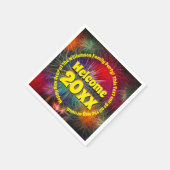 Het Jaar van de verandering geeft Tekst uit voegt  Servet (Hoek)