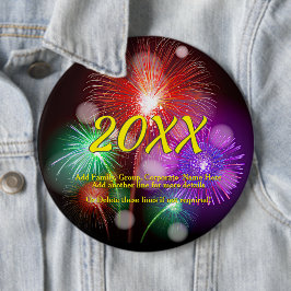 Het Jaar van de verandering, voegt om het even wel Ronde Button 6,0 Cm