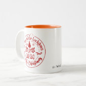 Het Jaar van de Vergrendeling 2020 Zware Kerstmis Tweekleurige Koffiemok (Voorkant links)