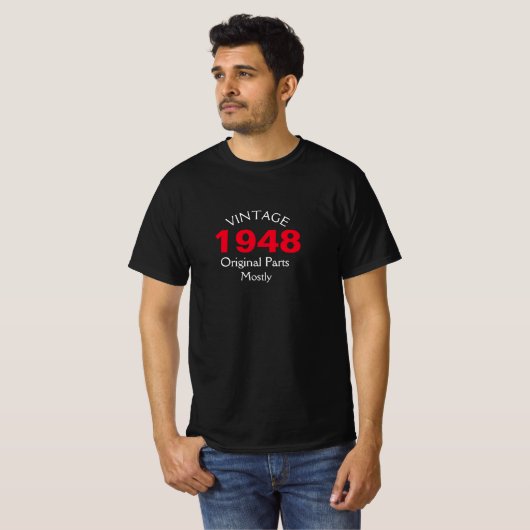 Het Jaar van de verjaardag, geeft tekst uit voegt  T-shirt (Voorkant volledig)