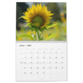Het jaar van de zonnebloem kalender (Mar 2027)