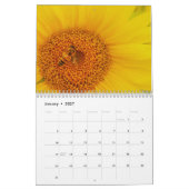 Het jaar van de zonnebloem kalender (Jan 2027)