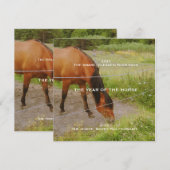 Het jaar van het Paard, 2026 citaat Bedankkaart (Voorkant / Achterkant)