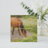 Het jaar van het Paard, 2026 citaat Bedankkaart (Staand voorkant)