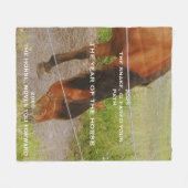 Het jaar van het Paard, 2026 citaat Fleece Deken (Voorkant (Horizontaal))