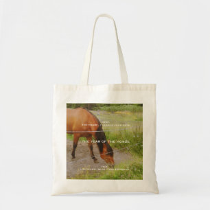 Het jaar van het Paard, 2026 citaat Tote Bag