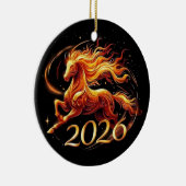 Het Jaar van het Paard 2026 Keramisch Ornament (Rechts)