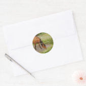 Het jaar van het Paard, 2026 quote  Ronde Sticker (Envelop)