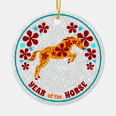 Het jaar van het Snake Ceramic Ornament (Voorkant)