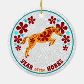 Het jaar van het Snake Ceramic Ornament (Achterkant)