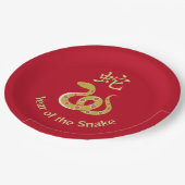 Het jaar van het Snake Design Paper Bord (Gekanteld)