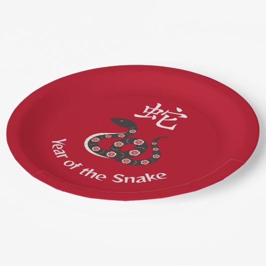 Het jaar van het Snake Design Paper Bord (Gekanteld)