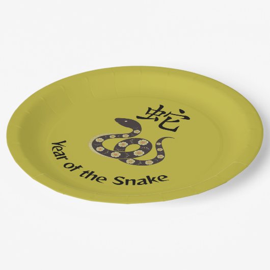 Het jaar van het Snake Design Paper Bord (Gekanteld)