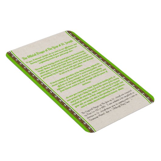 Het Jaar van Sint Joseph (M 036) - Prayer 1 Magneet (Rechterzijde)