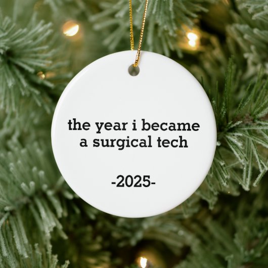 Het jaar waarin ik een operatieassistent werd keramisch ornament (Boom)