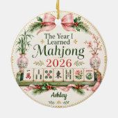 Het jaar waarin ik Mahjong leerde - ornament cadea (Achterkant)