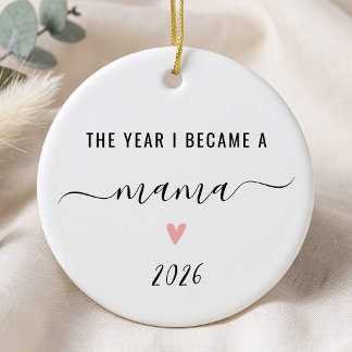 Het jaar waarin ik mama werd, cadeau voor nieuwe m keramisch ornament
