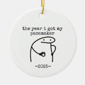 Het jaar waarin ik mijn pacemaker kreeg, hartopera keramisch ornament (Voorkant)