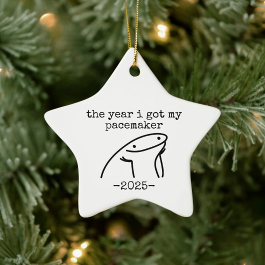 Het jaar waarin ik mijn pacemaker kreeg, hartopera keramisch ornament (Boom)
