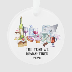 Het jaar waarin we in quarantaine zaten 2020 Covid Ornament