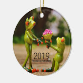 Het jaar waarin we verliefd worden keramisch ornament (Links)