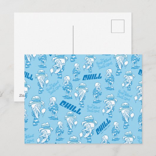 Het jaar zonder een Kerstman™ Sneeuw Miser Patroon Feestdagenkaart (Voorkant / Achterkant)