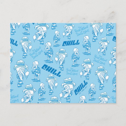 Het jaar zonder een Kerstman™ Sneeuw Miser Patroon Feestdagenkaart (Voorkant)