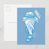 HET JAAR ZONDER EEN KLAAS™ | Sneeuw Miser Chill Feestdagenkaart (Voorkant / Achterkant)