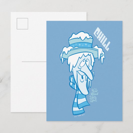 HET JAAR ZONDER EEN KLAAS™ | Sneeuw Miser Chill Feestdagenkaart (Voorkant / Achterkant)