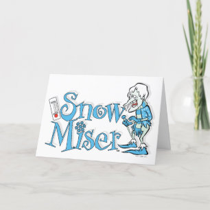 HET JAAR ZONDER EEN KLAAS™   Sneeuw Miser Feestdagen Kaart