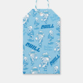 HET JAAR ZONDER EEN SANTA CLAUS™-sneeuwbuispatroon Cadeaulabel (Voorkant)