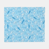 HET JAAR ZONDER EEN SANTA CLAUS™-sneeuwbuispatroon Fleece Deken (Voorkant (Horizontaal))