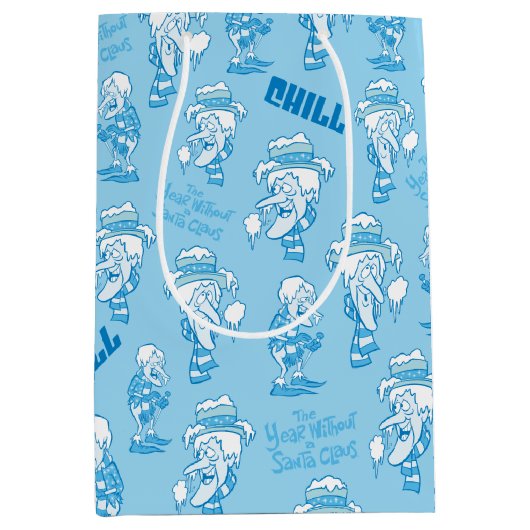 HET JAAR ZONDER EEN SANTA CLAUS™-sneeuwbuispatroon Medium Cadeauzakje (Voorkant)