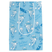 HET JAAR ZONDER EEN SANTA CLAUS™-sneeuwbuispatroon Medium Cadeauzakje (Achterkant)